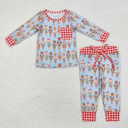 Baby Boys Christmas Soldier Top Pants Pajamas Clothes Sets