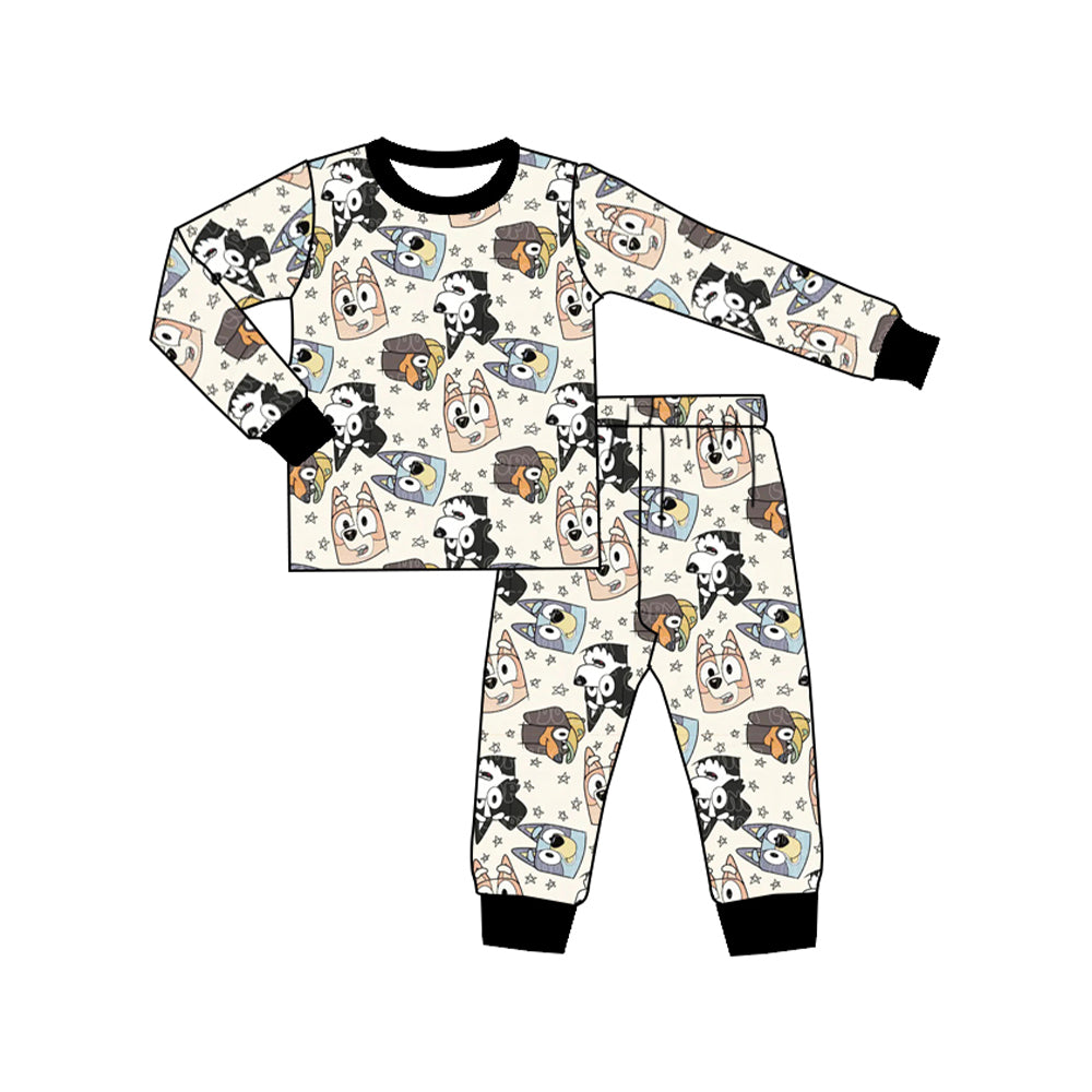 Baby Boys Halloween Dogs Top Pants Pajamas Clothes Sets Preorder