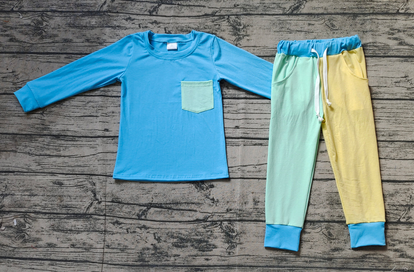 Baby Boys Long Sleeve Tee Top Pocket Pants Clothes Sets