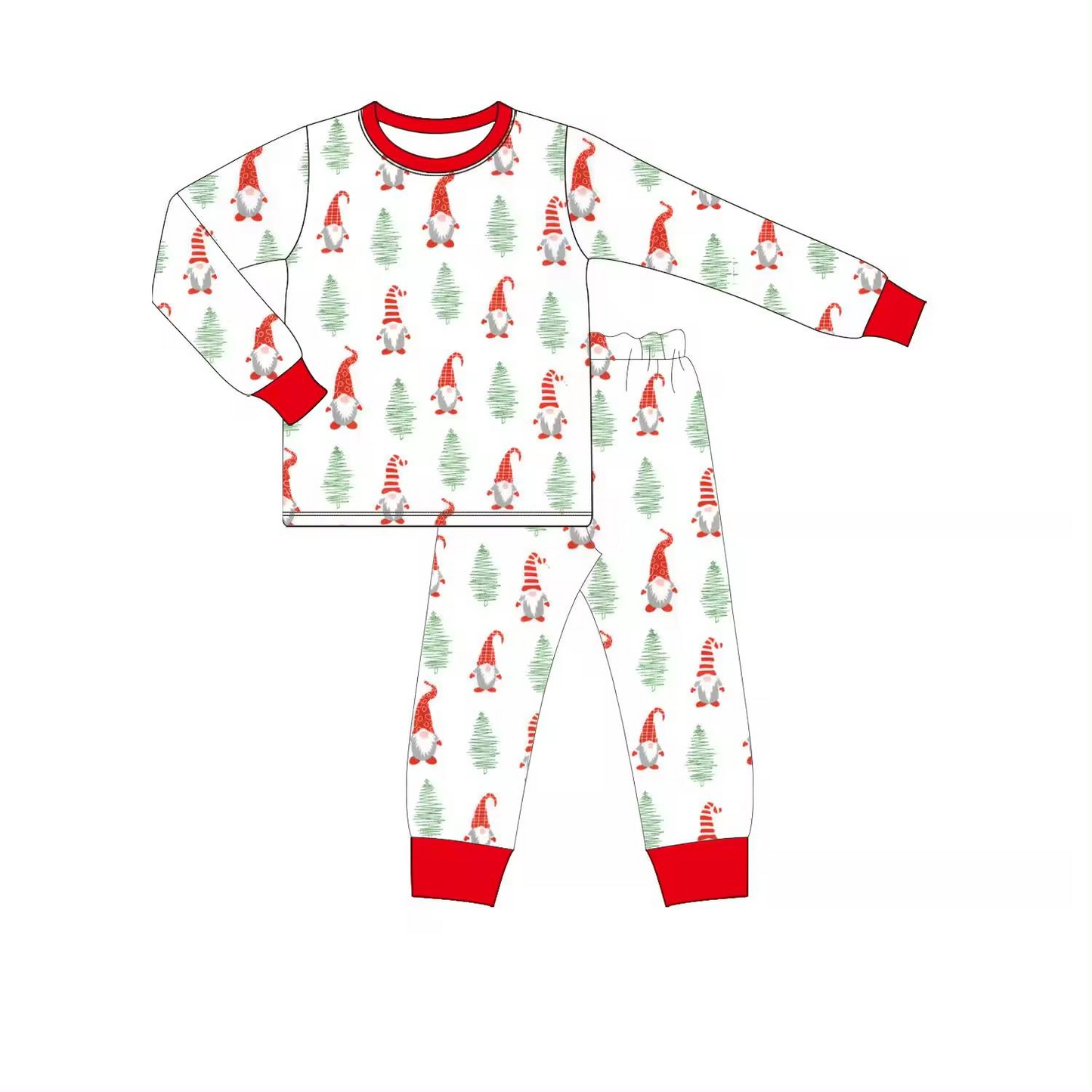 Baby Boys Christmas Drarf Shirt Pants Pajamas Clothes Sets Preorder