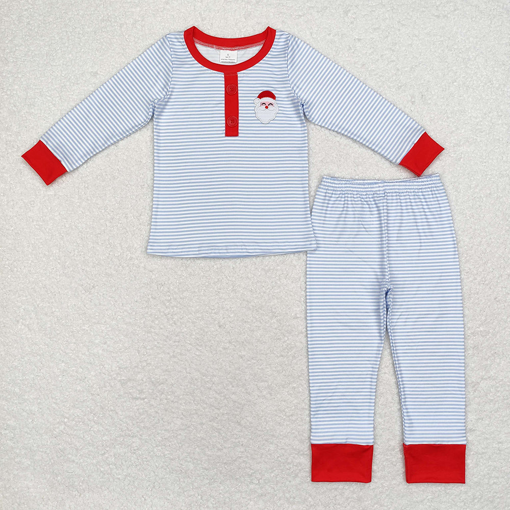 Baby Boys Christmas Stripes Santa Top Pants Pajamas Clothes Sets