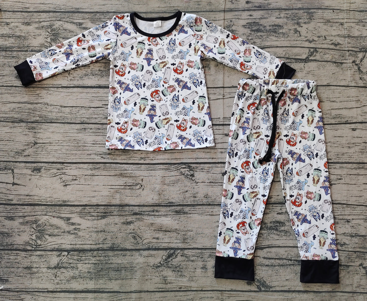 Baby Boys Halloween Dogs Witches Top Pants Pajamas Clothes Sets