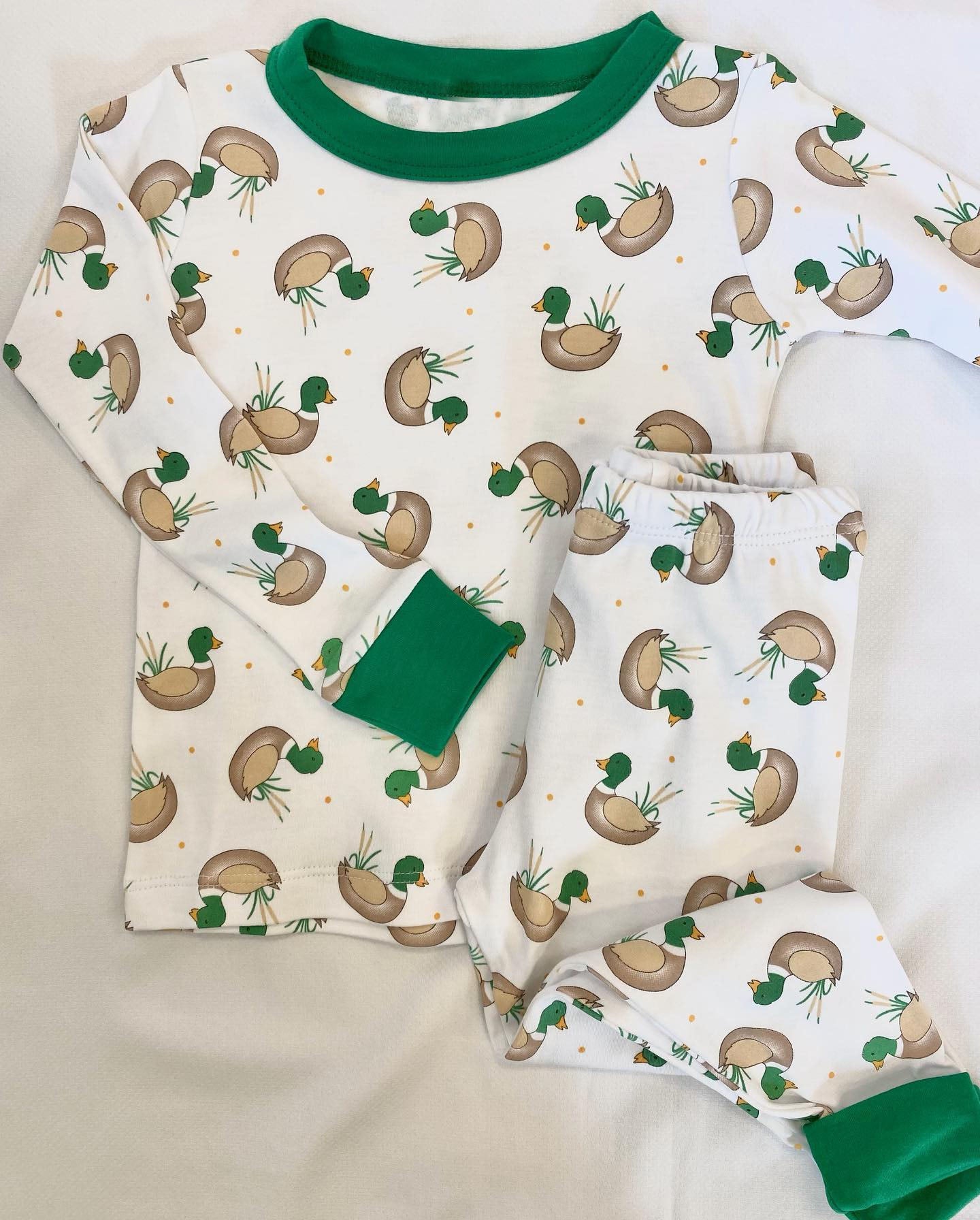 Baby Boys Mallard Ducks Tee Shirt Pants Pajamas Clothes Sets Preorder