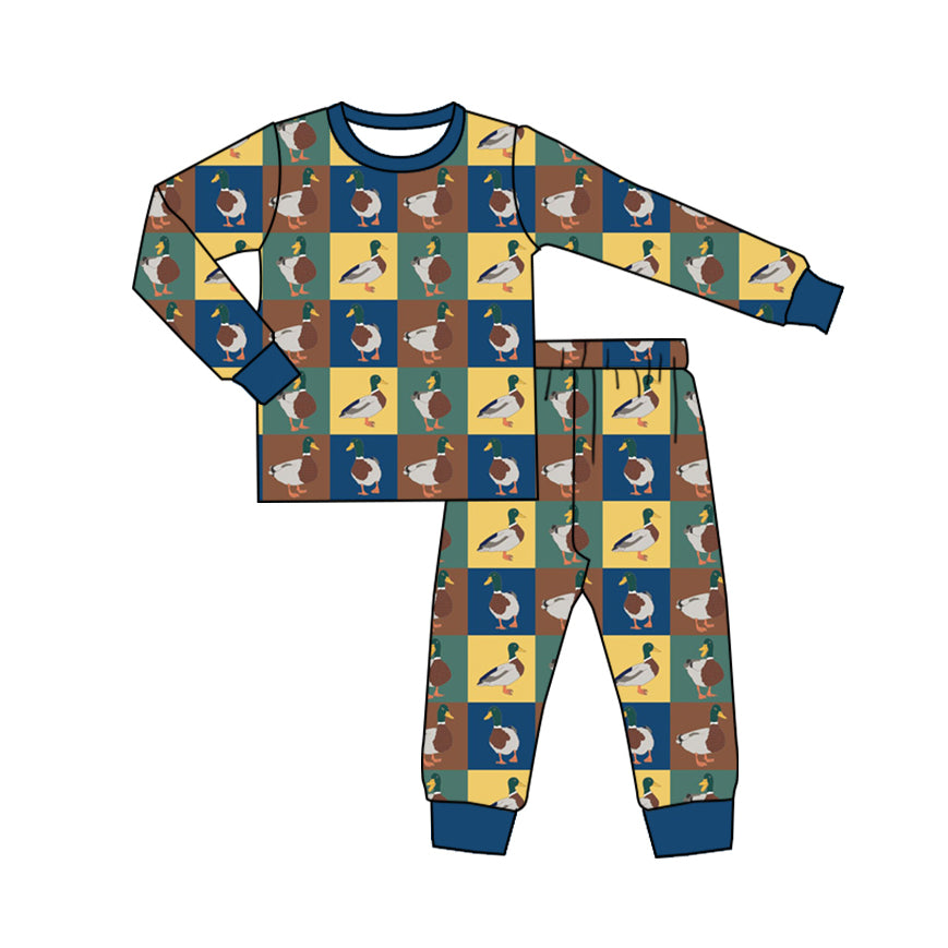 Baby Boys Mallard Ducks Hunting Shirt Pants Pajamas Clothes Sets Preorder