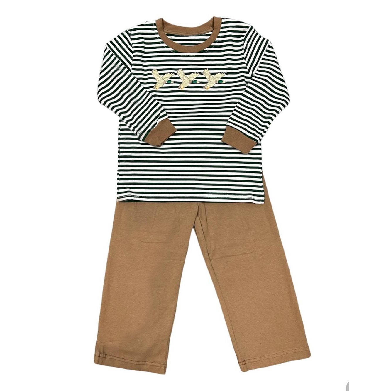 Baby Boys Stripes Mallard Ducks Tops Pants Clothes Sets Preorder