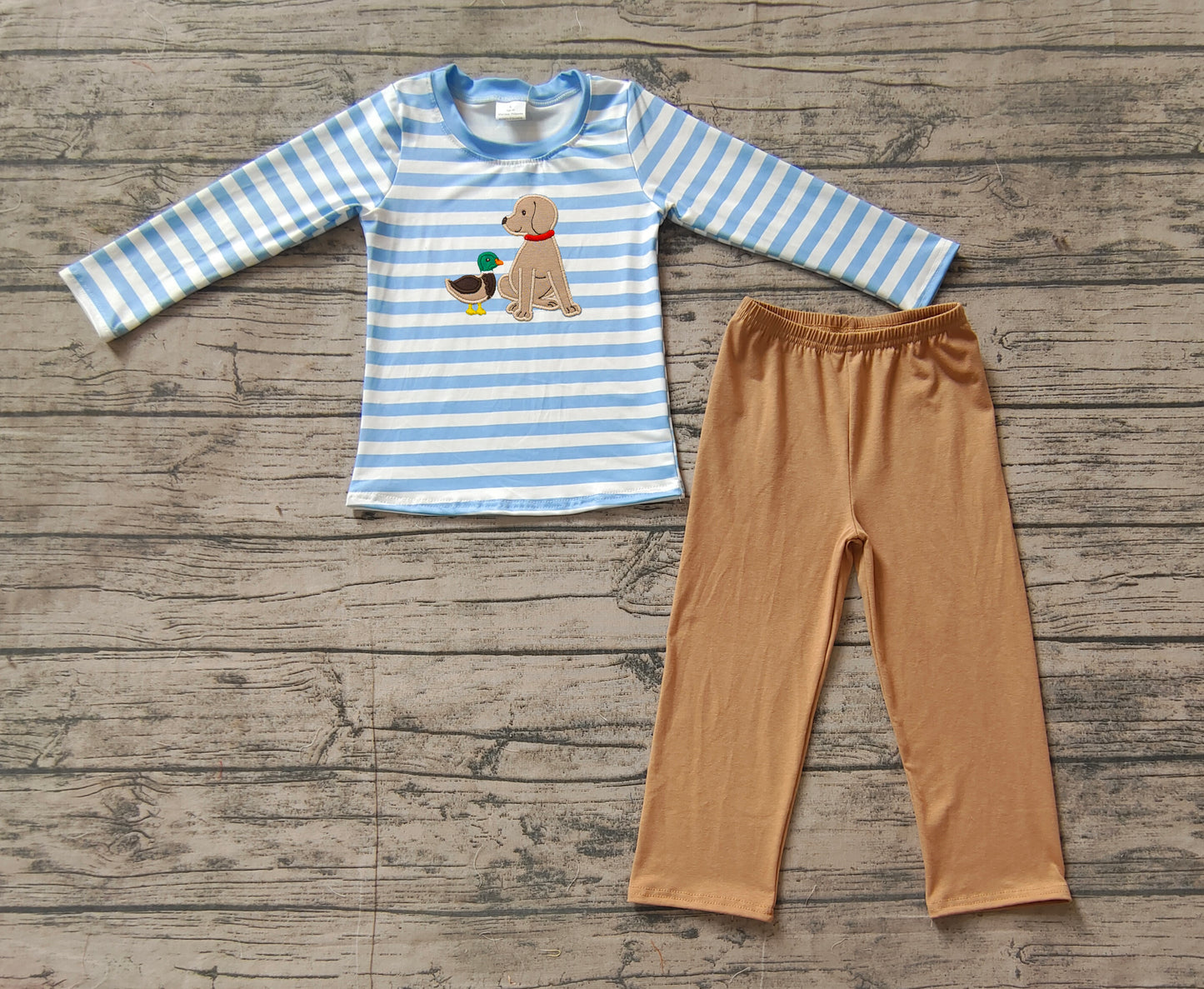 Baby Boys Dog Ducks Top Pants Pajamas Clothes Sets Preorder