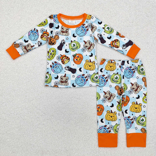 Baby Boys Pumpkin Halloween Top Pants Pajamas Clothes Sets