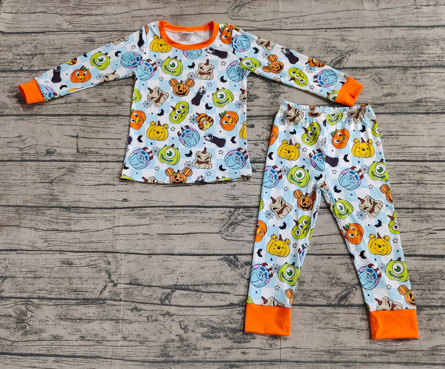 Baby Boys Pumpkin Halloween Top Pants Pajamas Clothes Sets