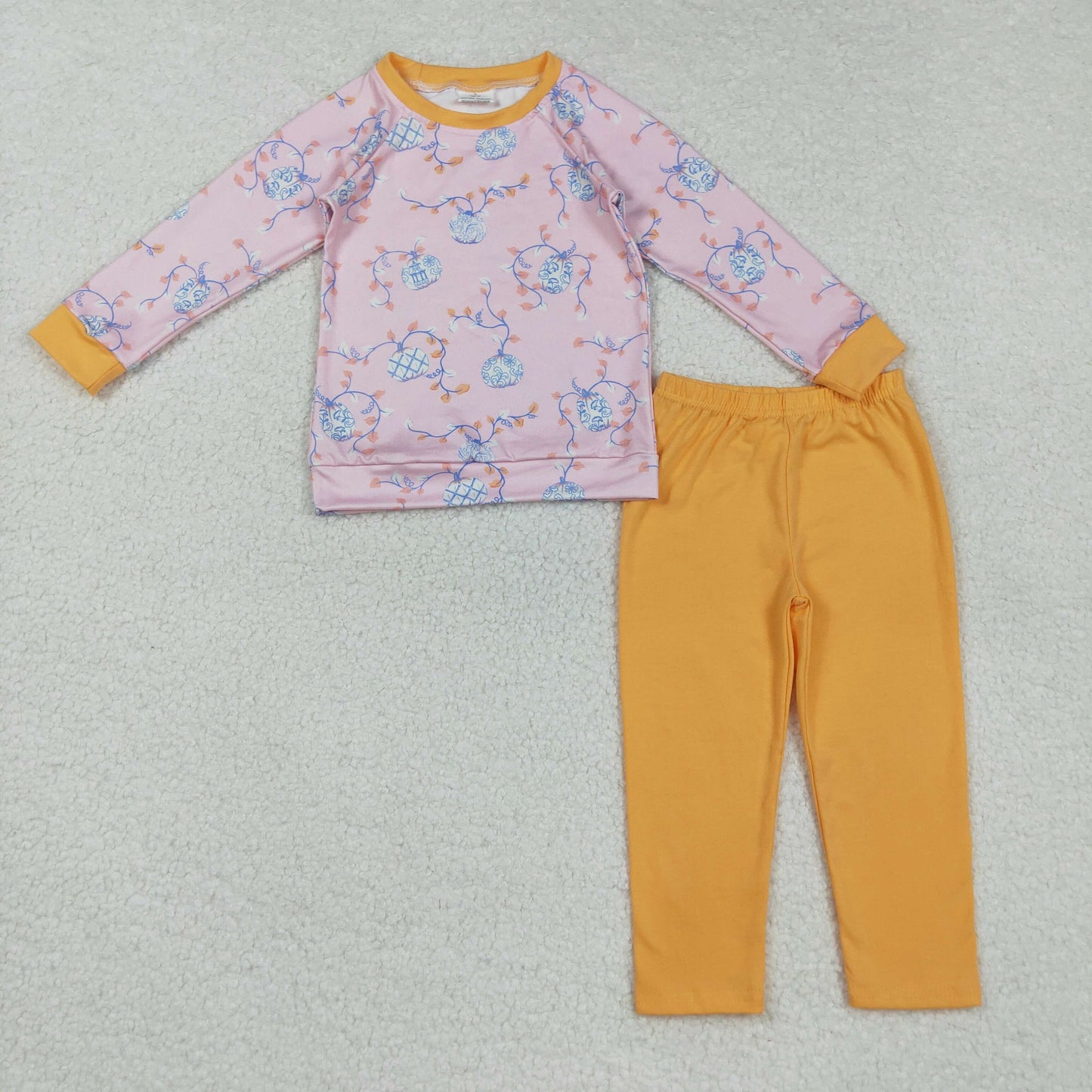 Sibling Baby Boys Long Sleeve Pumpkins Top Pant Fall Pajama s Clothes Sets