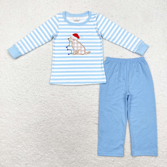 Baby Boys Christmas Dog Shirt Pants Clothes Sets