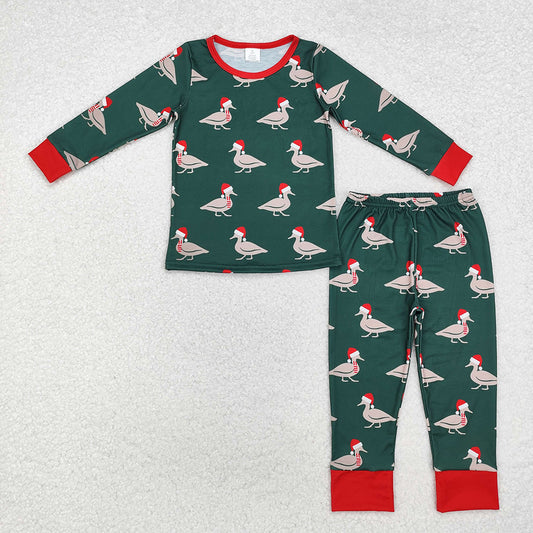 Baby Boys Christmas Ducks Bamboo Pajamas Clothes Sets