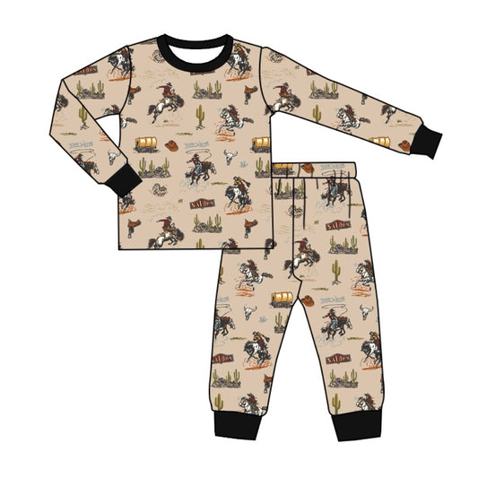 Baby Boys Rodeo Western Tops Pants Pajamas Clothes Sets Preorder