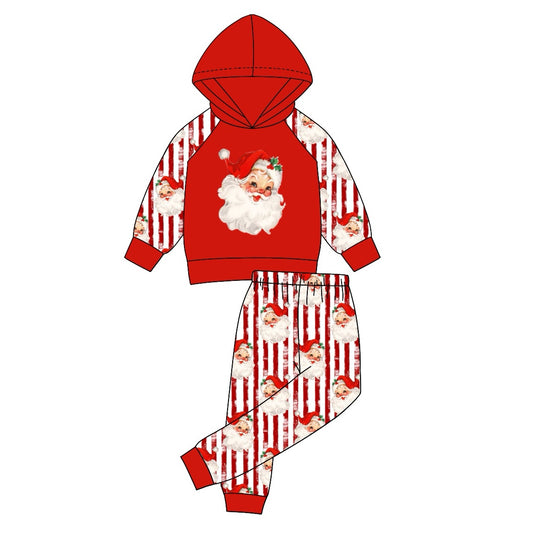 Baby Boys Christmas Santa Hooded Top Pants Clothes Sets Preorder