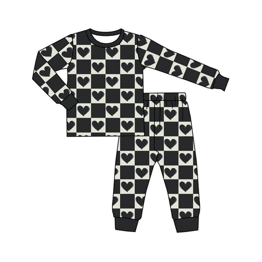 Baby Boys Valentines Hearts Shirt Pants Pajamas Clothes Sets Preorder