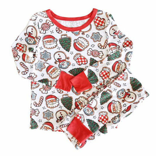 Baby Boys Christmas Santa Tree Shirt Pants Pajamas Clothes Sets Preorder