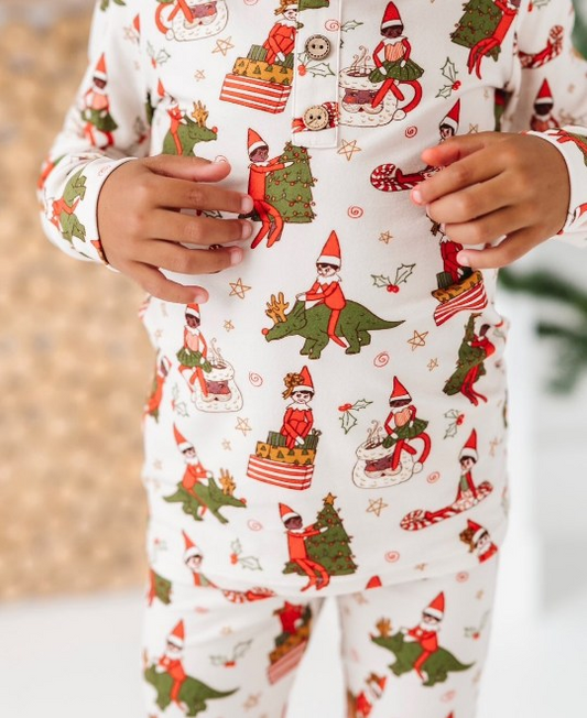 Baby Boys Shelf Christmas Top Pants Pajamas Clothes Sets Preorder