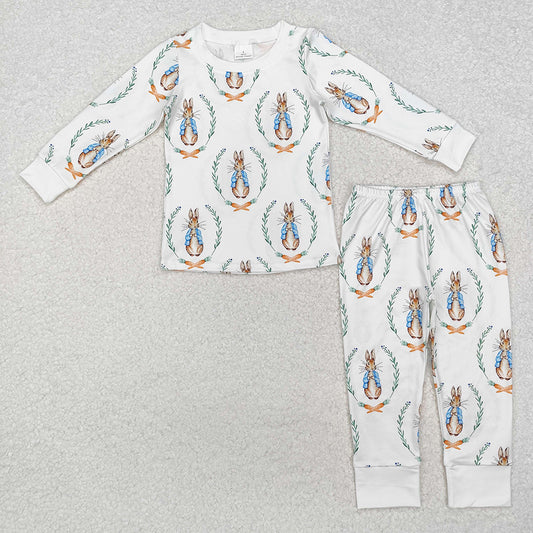 Baby Boys Easter Rabbits Shirt Pants Pajamas