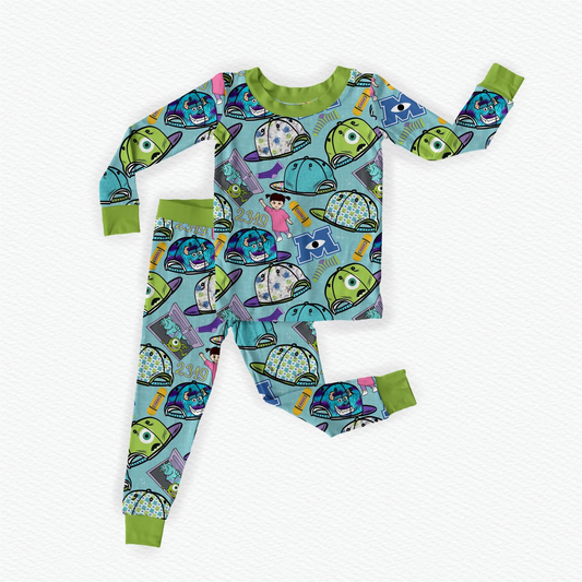 Baby Boys Monster Hats Shirt Pants Pajamas Clothes Sets Preorder