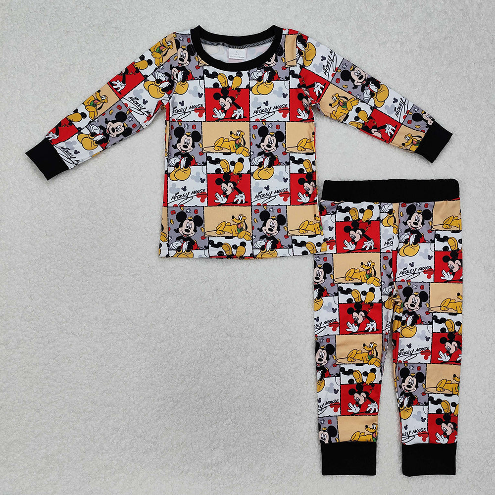 Baby Girls Mouse Dog Tops Pants Pajamas Clothes Sets