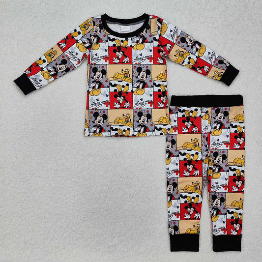 Baby Girls Mouse Dog Tops Pants Pajamas Clothes Sets