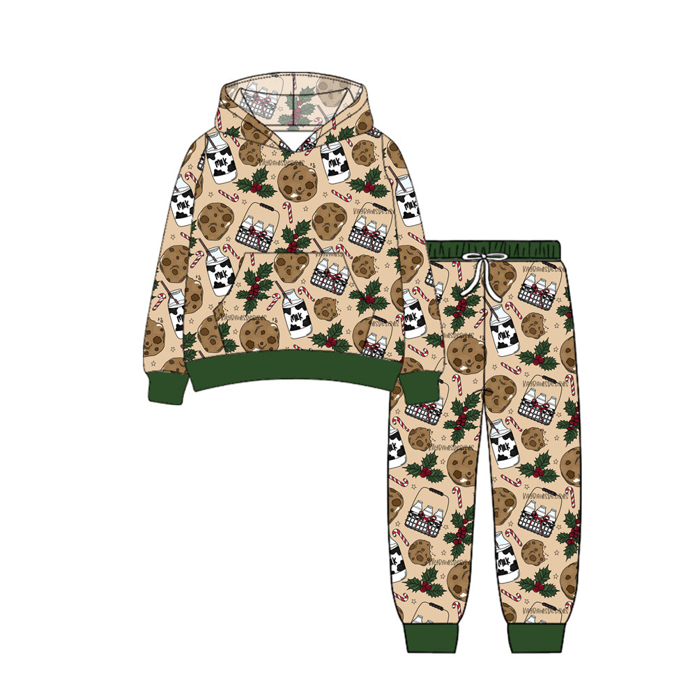 Baby Boys Long Sleeves Holly Milks Pocket Hoodies Legging Pants Set Preorder