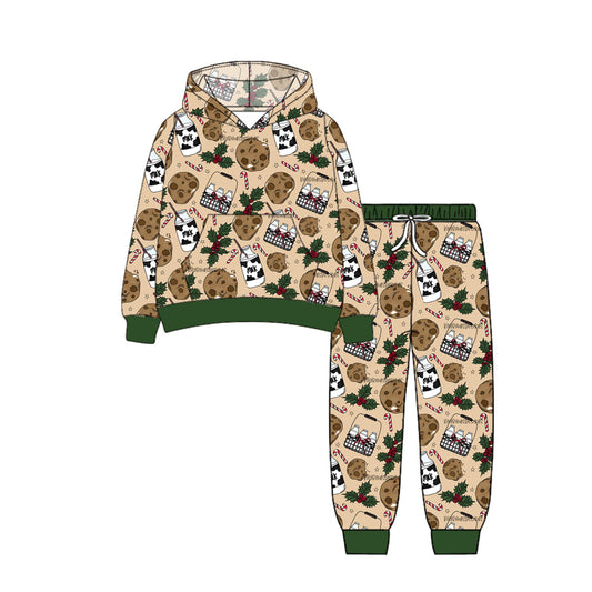 Baby Boys Long Sleeves Holly Milks Pocket Hoodies Legging Pants Set Preorder
