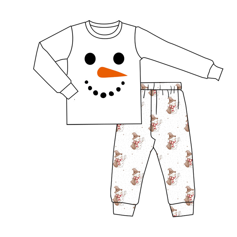 Adult Men Snowmen Shirt Top Pants Christmas Pajamas Sets Preorder