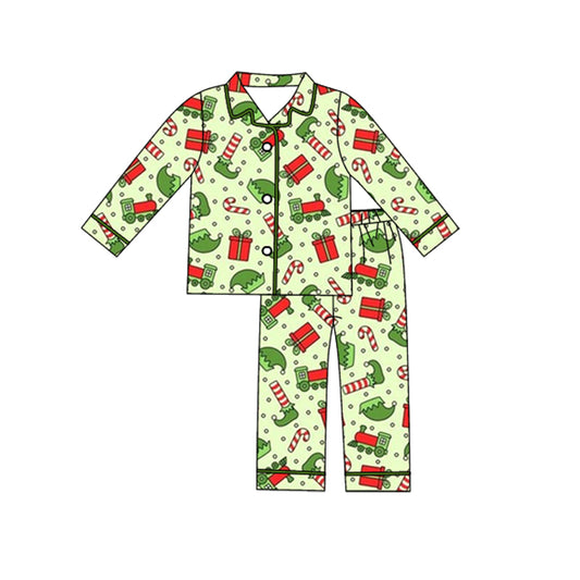 Baby Boys Hats Gifts Button Top Pants Christmas Pajamas Sets Preorder