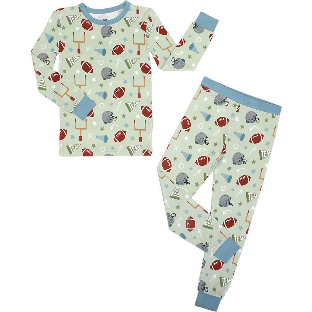 Baby Boys Footballs Top Pants Team Pajamas Sets Preorder