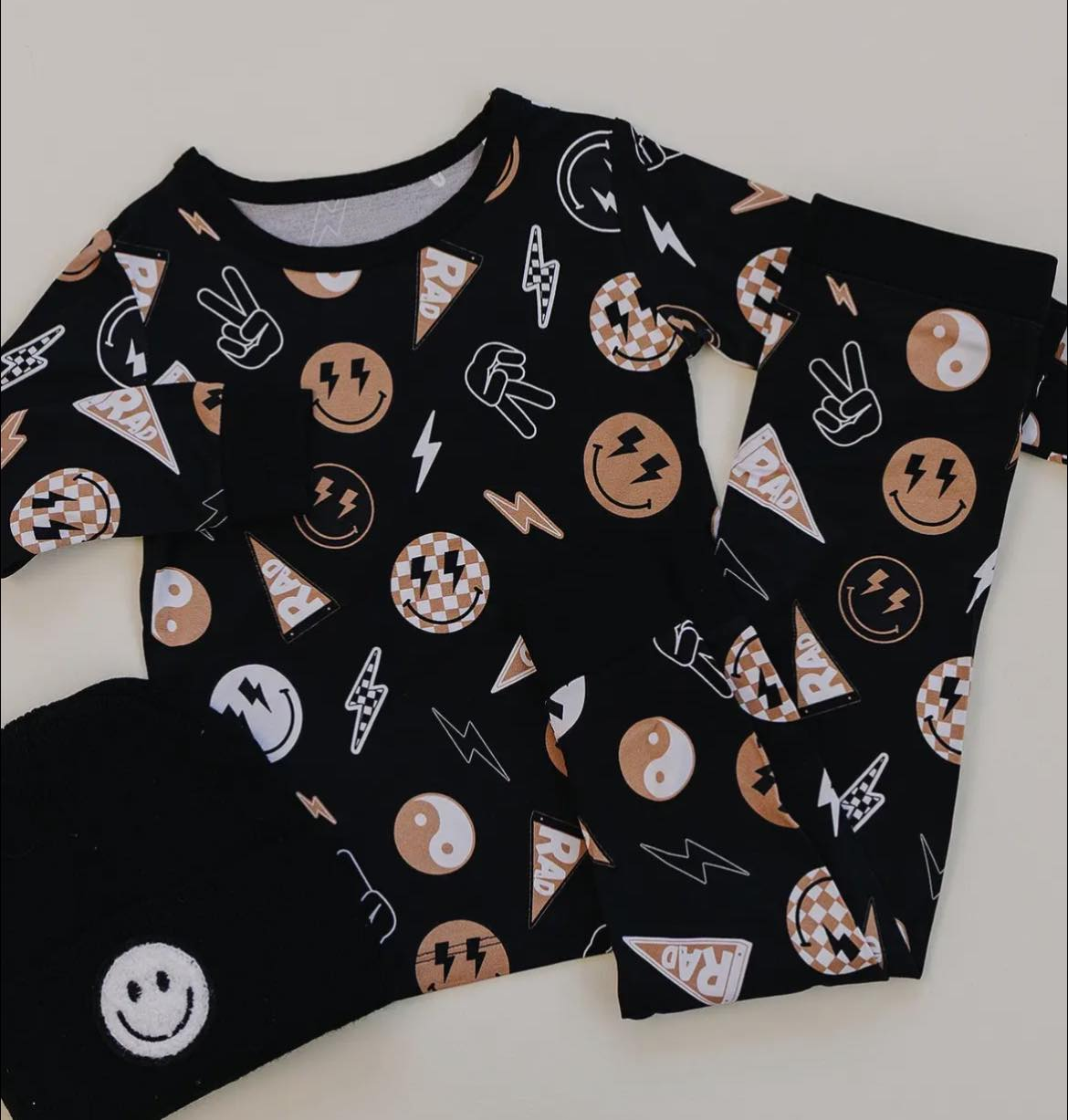 Baby Boys Smiles Lightnings Top Pants Western Pajamas Sets Preorder