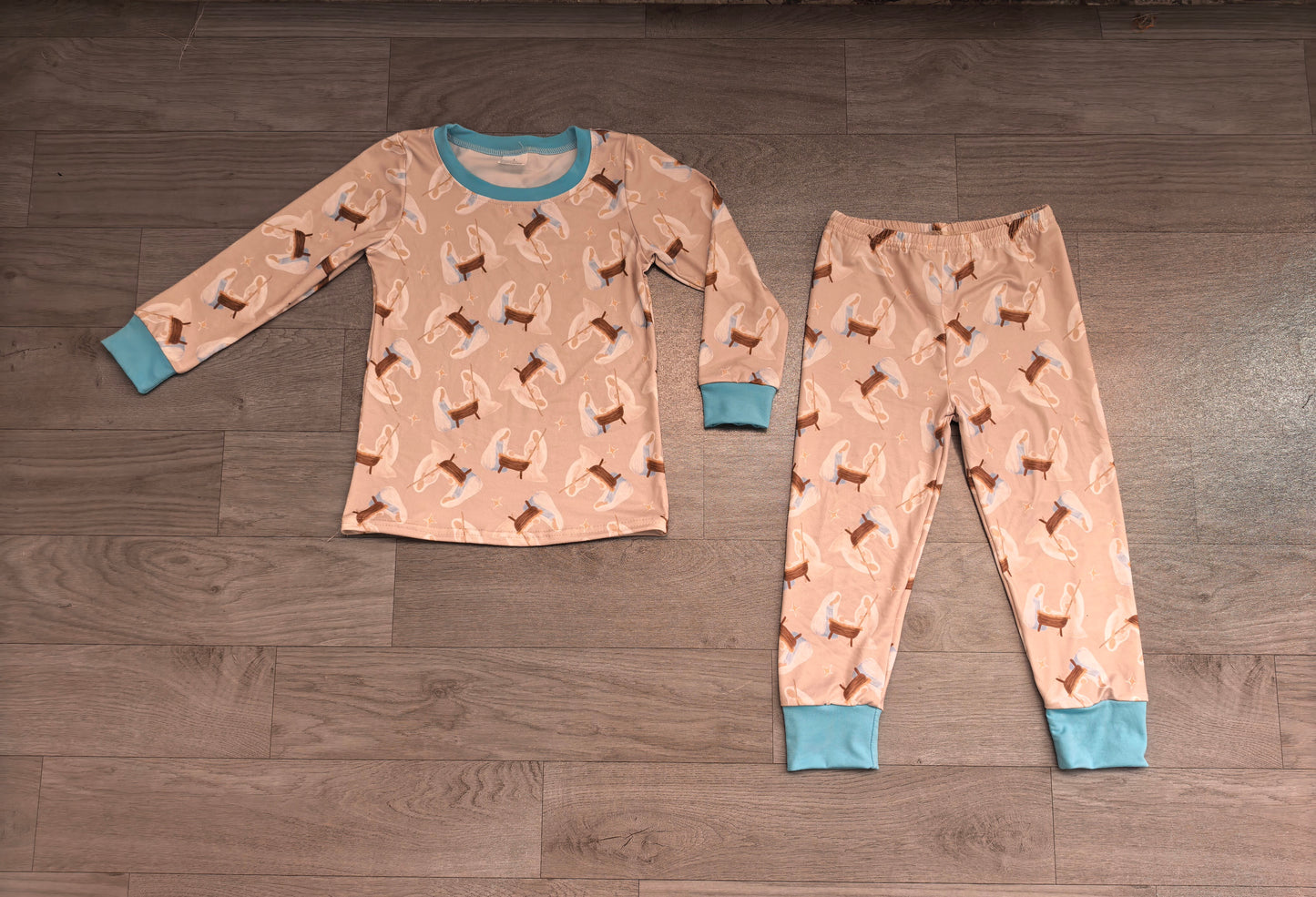 Baby Boys Nativity Top Pant Pajamas Sets Preorder