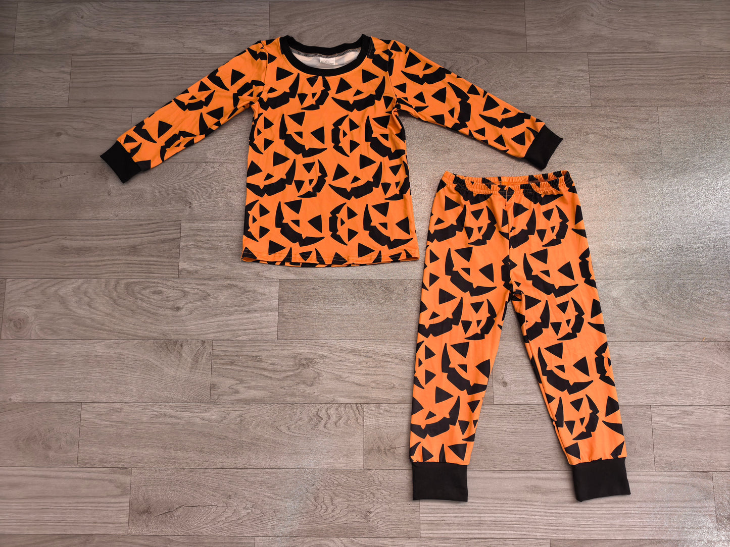 Baby Boys Ghost Pumpkins Top Pant Halloween Pajamas Set Preorder