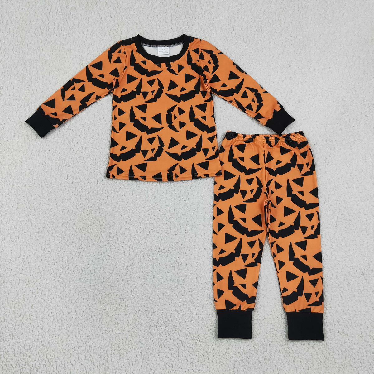 Baby Boys Ghost Pumpkins Top Pant Halloween Pajamas Set