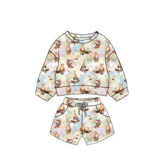 Baby Boys Hunting Frogs Long Sleeve Top Pockets Shorts Clothes Sets Preorder