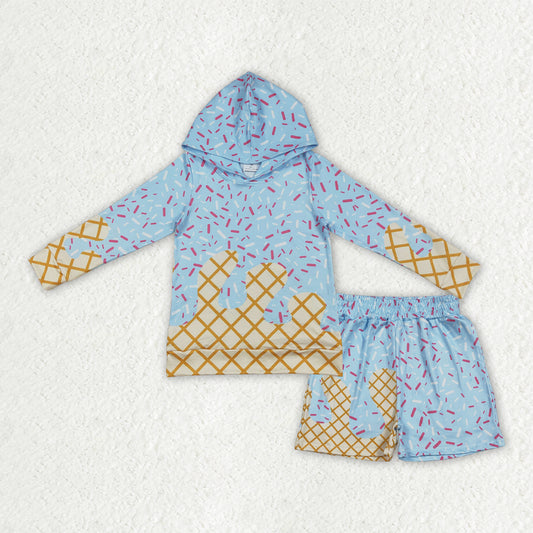Sibling Baby Boys Long Sleeve Southern Camo Drip Sprinkles Hoodies Pockets Shorts Clothes Sets