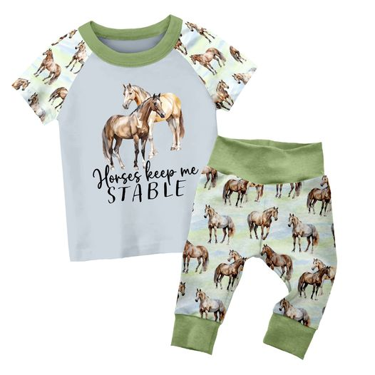 Baby Boys Horses Pants Clothes Sets preorder