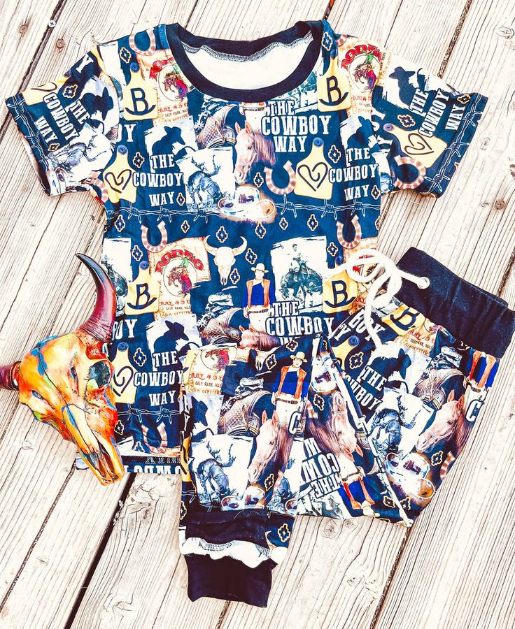 Baby Boys Cowboy Pajamas Clothes Sets preorder