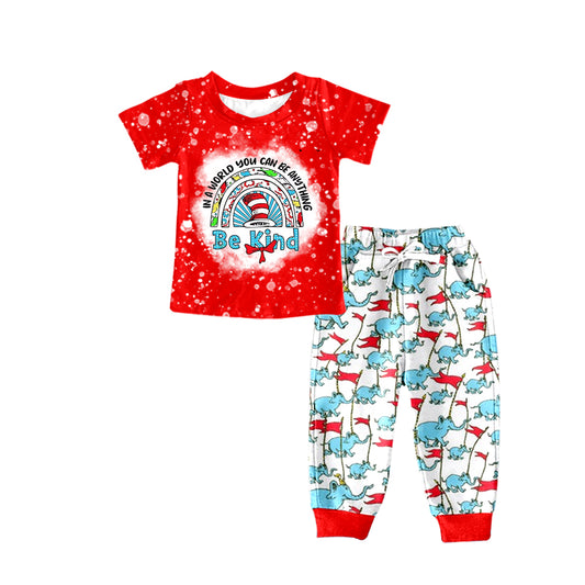 Baby Boys Dr Reading Be Kind Top Elephant Pants Clothes Sets preorder