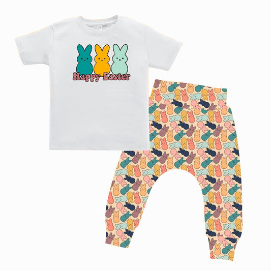 Baby Boys Happy Easter Shirt Jogger Outfits Clothing Sets Preorder