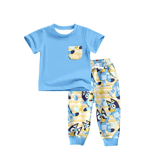 Baby Boys Dog Tee Shirts Pants Outfits Clothes Sets Preorder