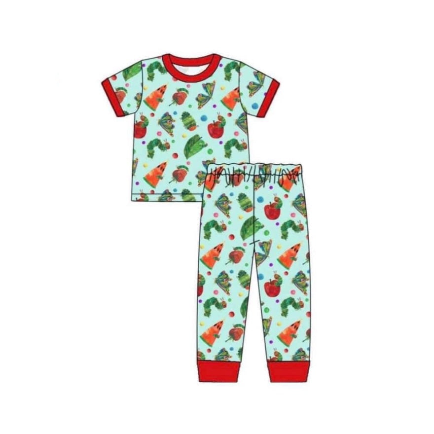 Baby Boys Caterpillar Shirt Top Pants Pajamas Clothes Sets Preorder