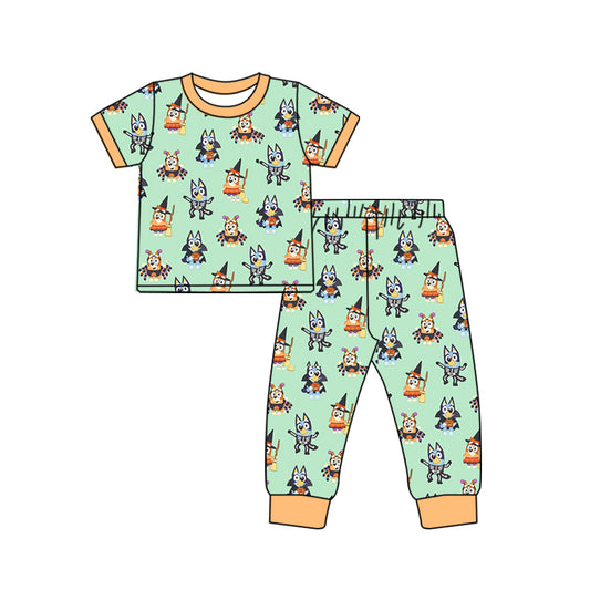 Baby Boys Halloween Dogs Shirt Pants Pajamas Outfits Clothes Sets Preorder