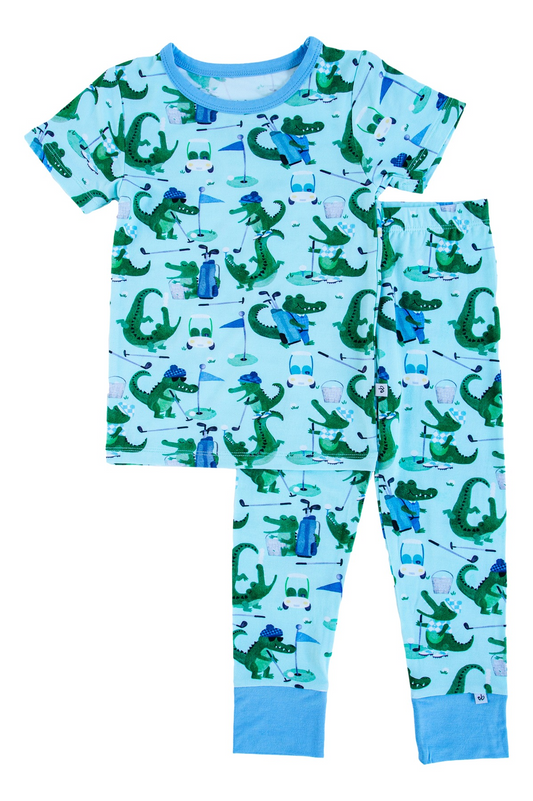 Baby Boys Crocodile Shirt Top Pants Pajamas Clothes Sets Preorder