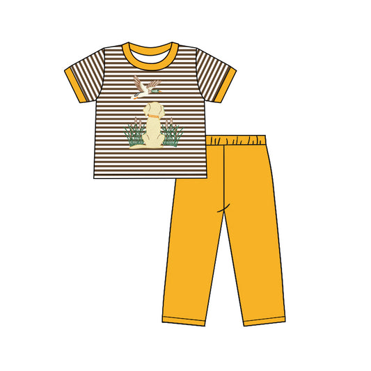 Baby Boys Dog Duck Shirt Fall Pants Clothes Sets Preorder