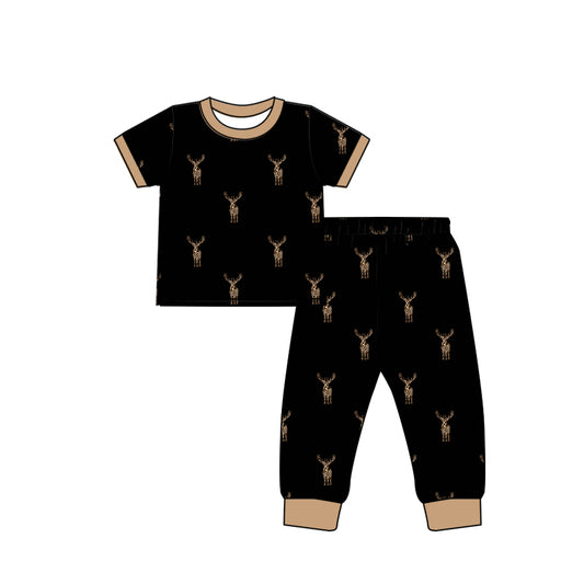 Baby Boys Camo Deers Shirt Pants Pajamas Clothes Sets Preorder