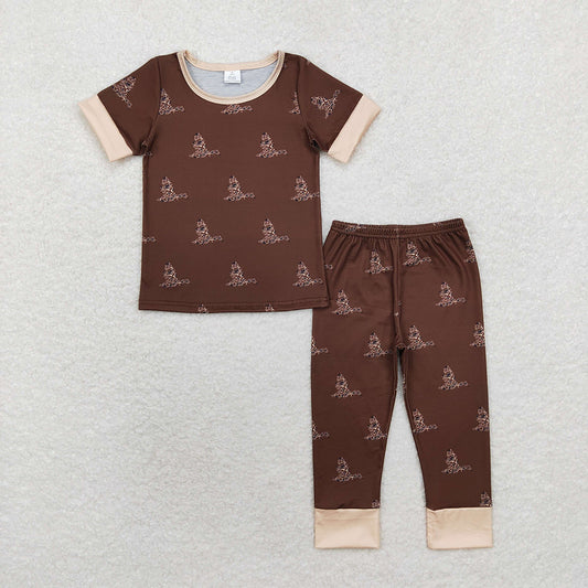 Baby Boys Brown Camo Duck Shirt Pants Pajamas Clothes Sets