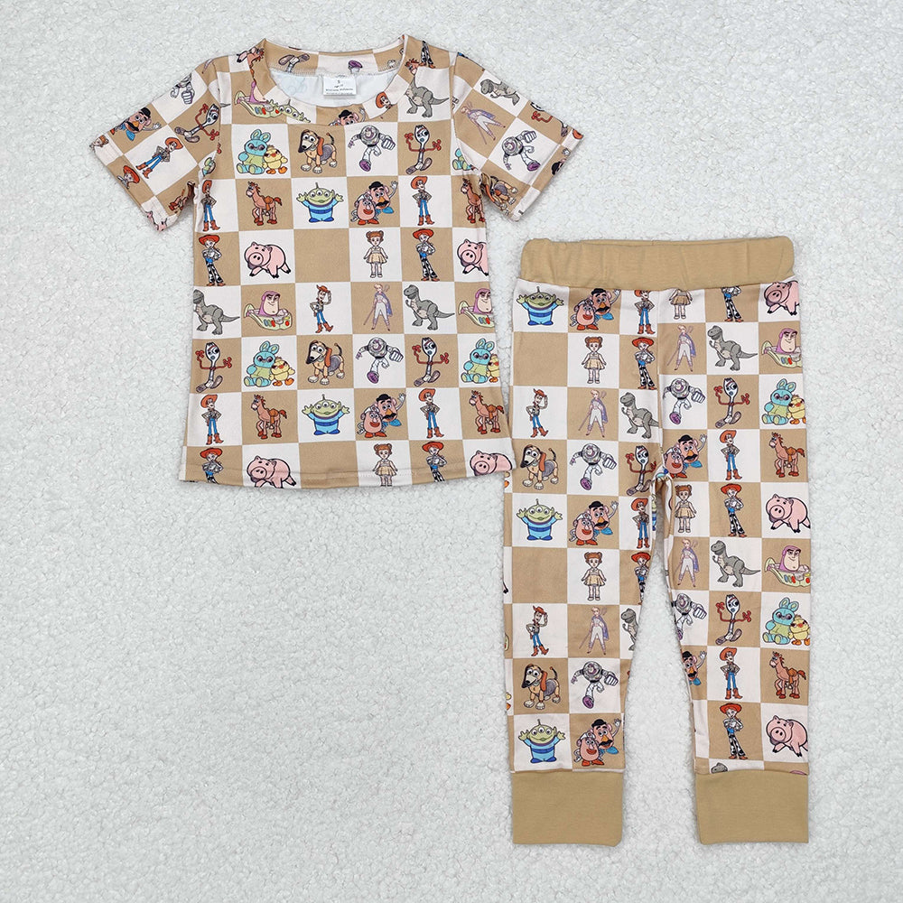 Baby Boys Cartoon Toy Top Pants Pajamas Clothes Sets