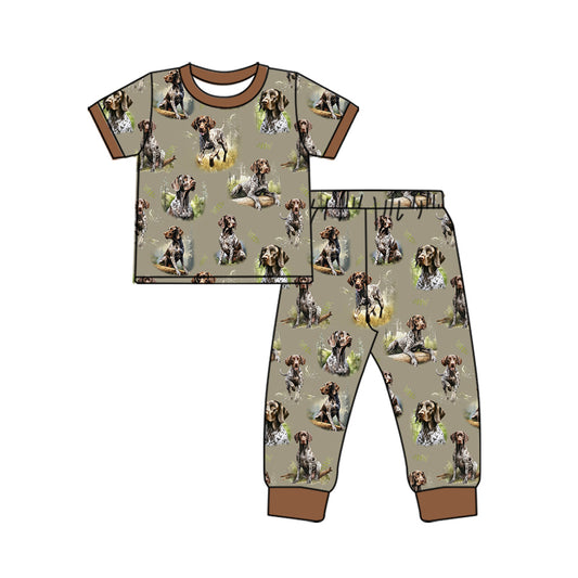 Baby Boys Dog Hunting Shirts Pants Pajamas Clothes Sets Preorder