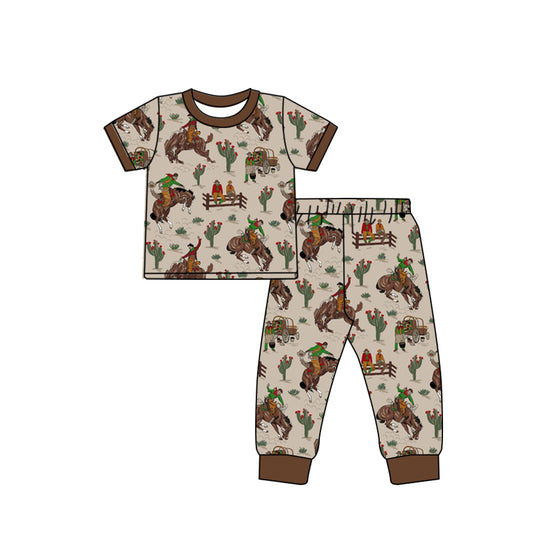 Baby Boys Western Cactus Rodeo Shirts Pants Pajamas Clothing Sets Preorder