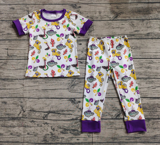 Baby Boys Mardi Gras Bird Shirt Pants Pajamas Clothes Sets Preorder